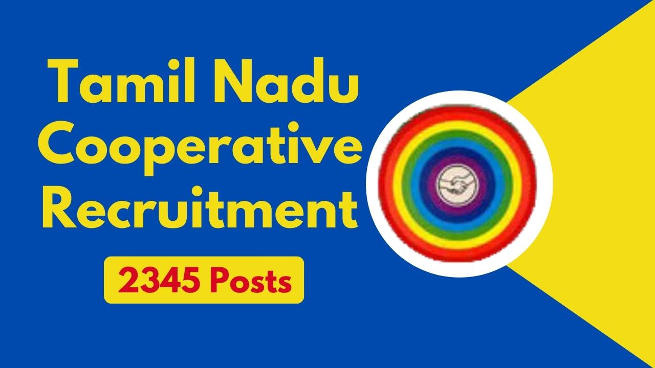 tamil nadu cooperative assistant vacancies