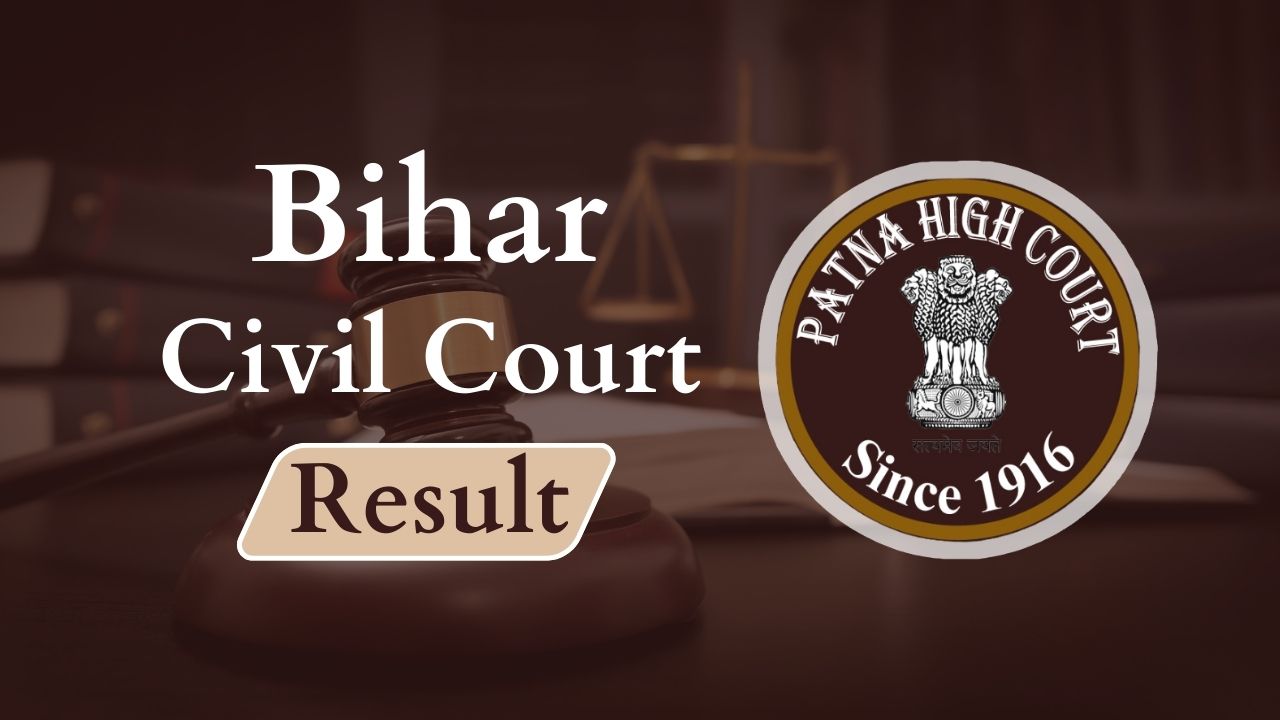 bihar civil court reader stenographer result