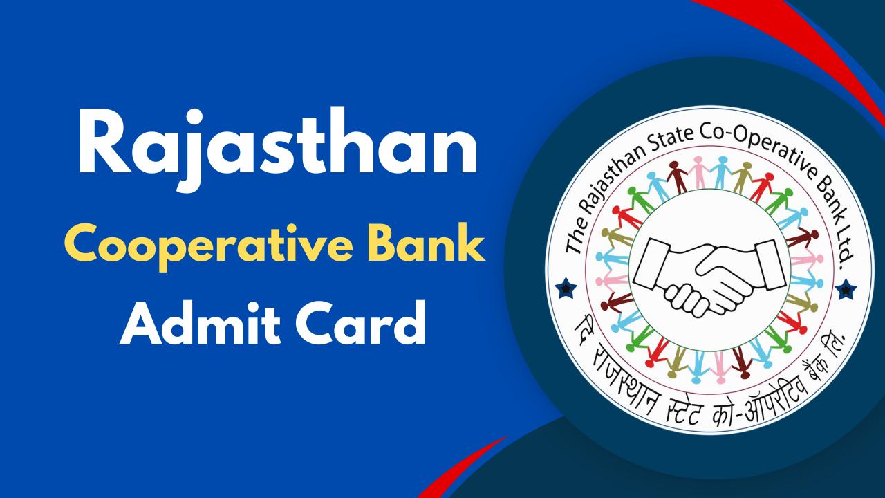 rajasthan cooperative bank admit card