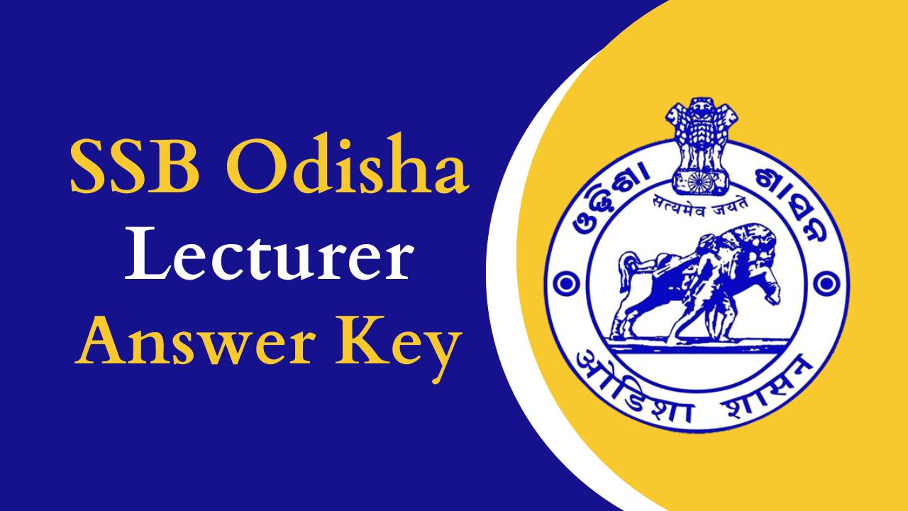 odisha lecturer answer key