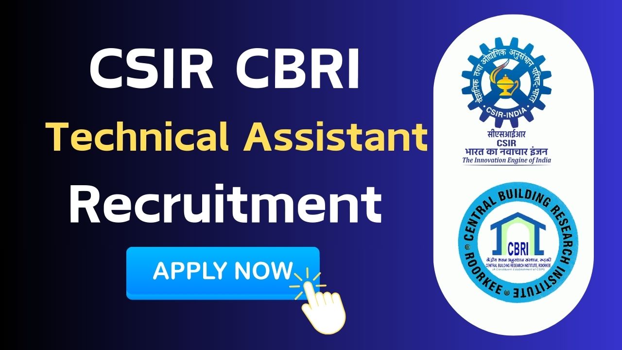 cbri technical assistant recruitment