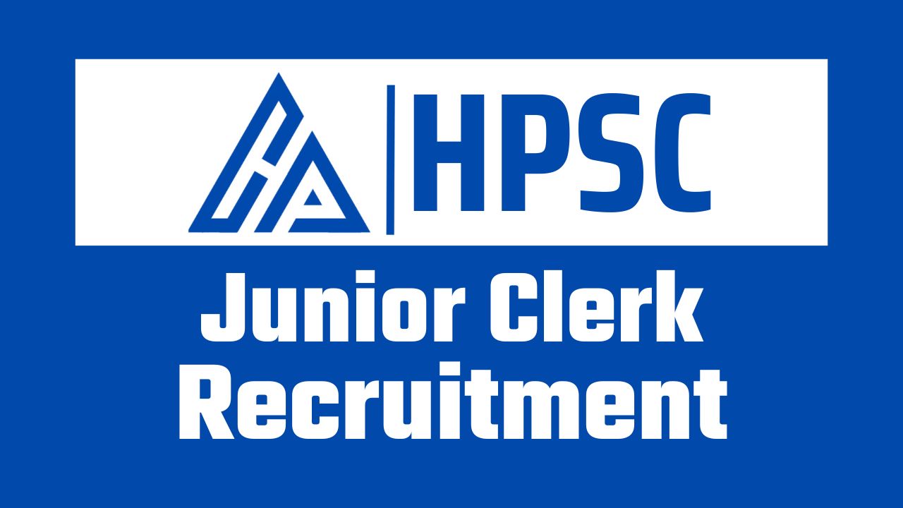 hpsc junior clerk recruitment